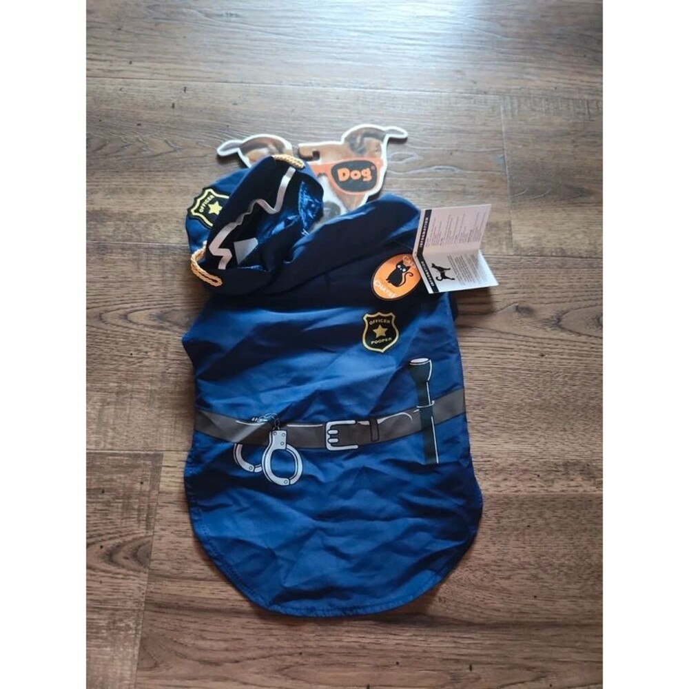 Cats or dogs police officer Halloween costume size M/L